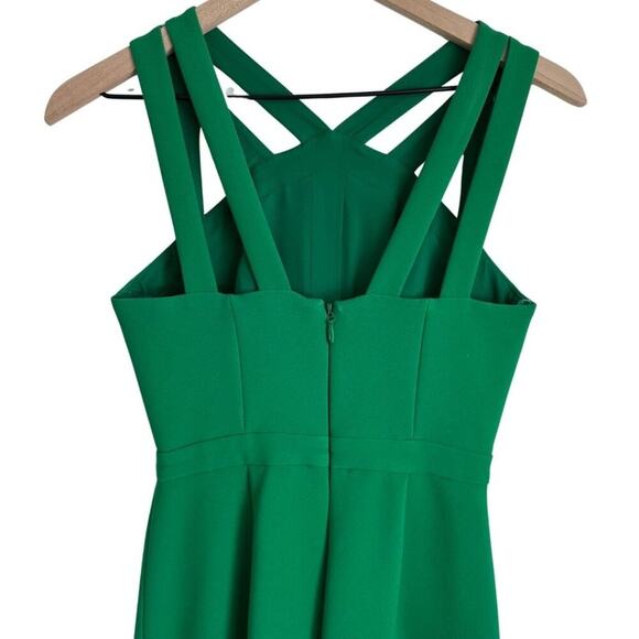 BCBG Max Azria Cut Out Maxi Dress Green 0 - Picture 8 of 11